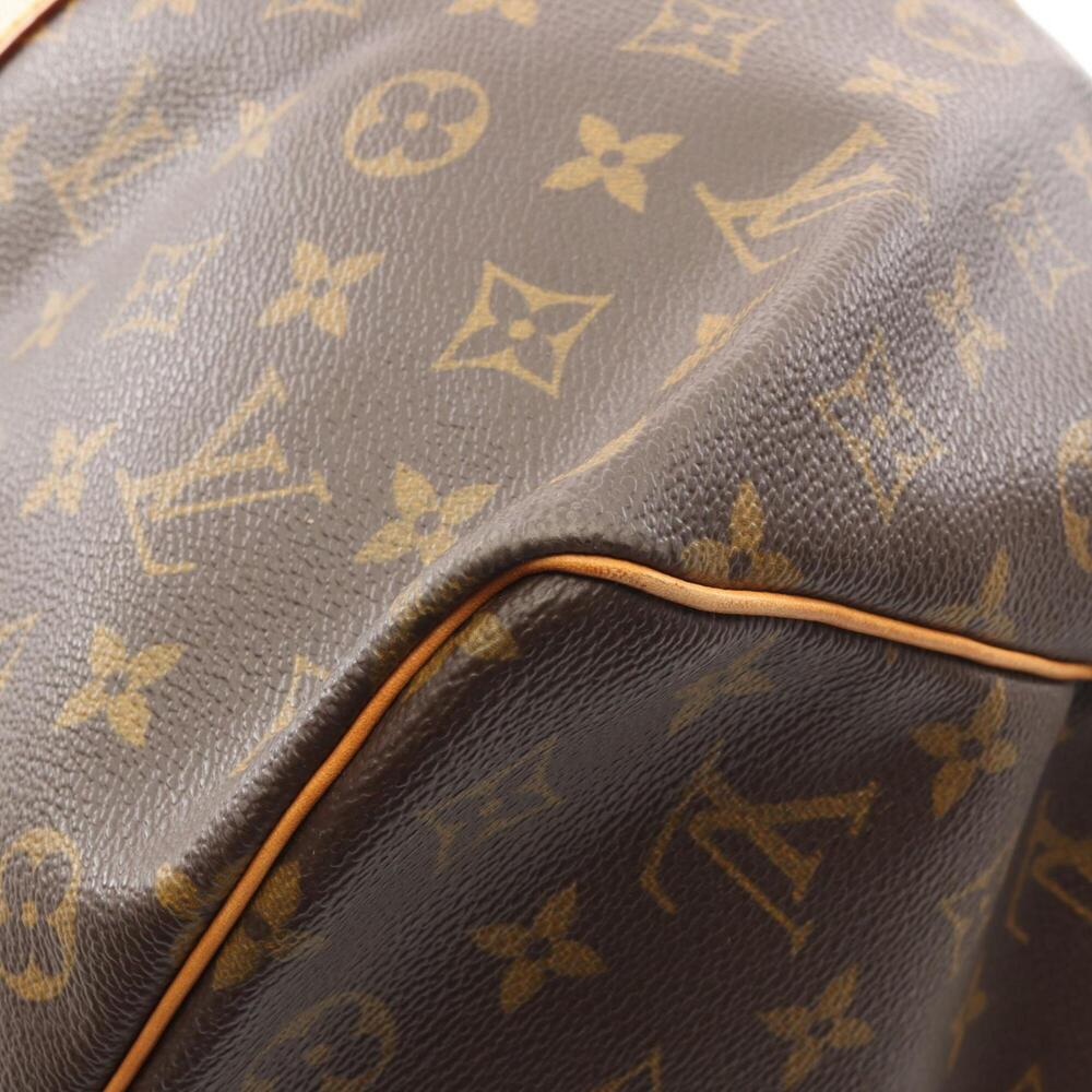 LOUIS VUITTON Brown Monogram Leather Keepall 50 Boston Bag - Picture 9 of 11